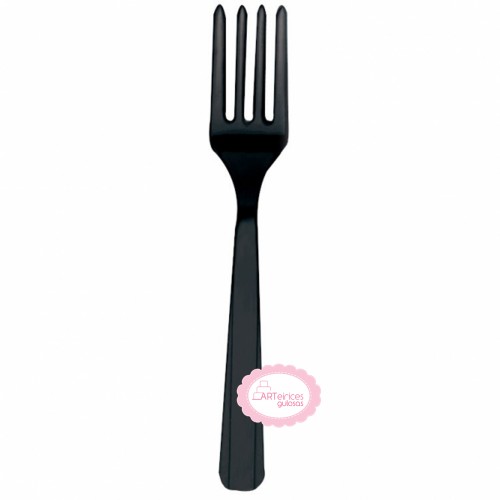 Garfos Reutilizáveis Preto